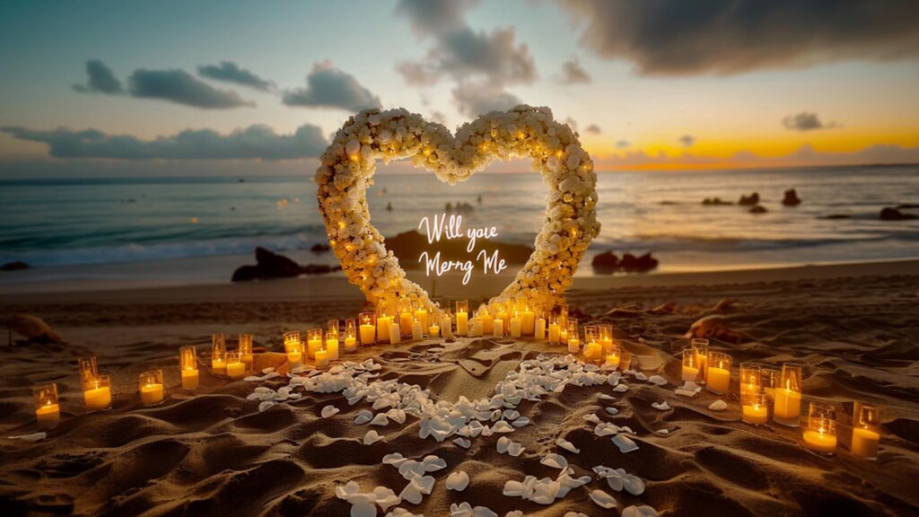 flower heart arch banner