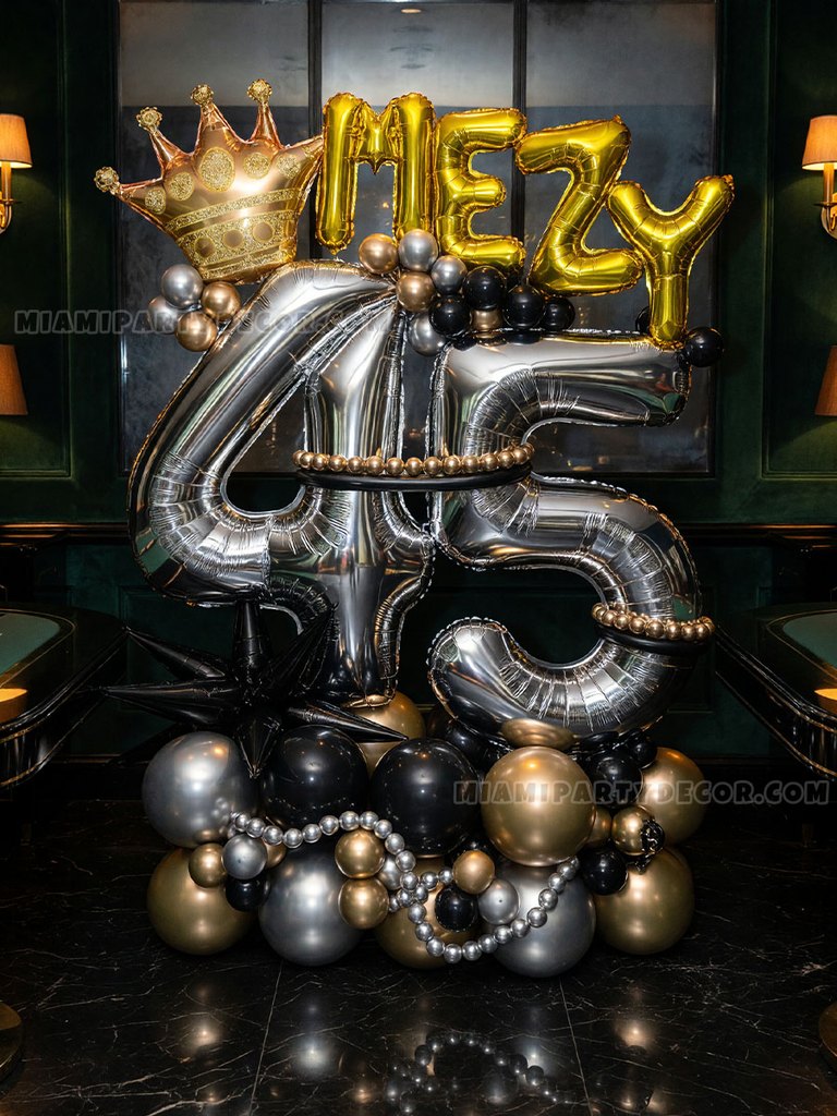 Black Gold 45th Birthday Sculpture