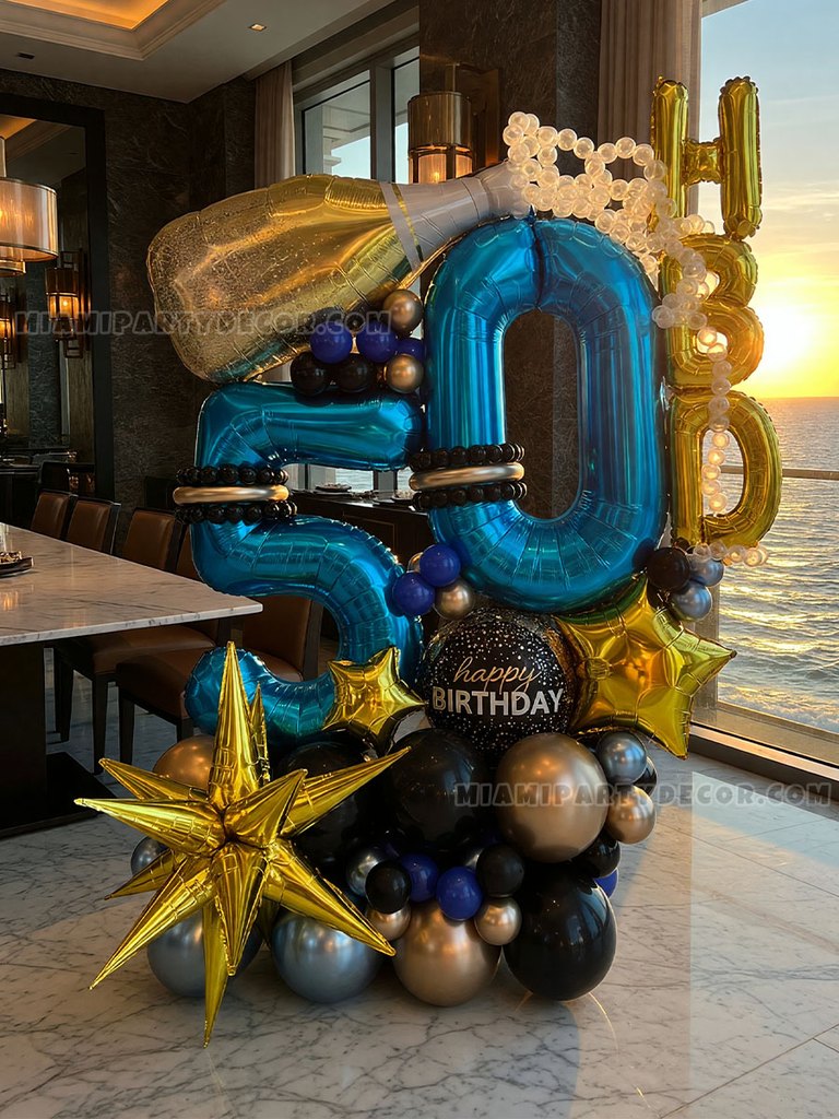 Ocean View 50th Birthday Sculpture