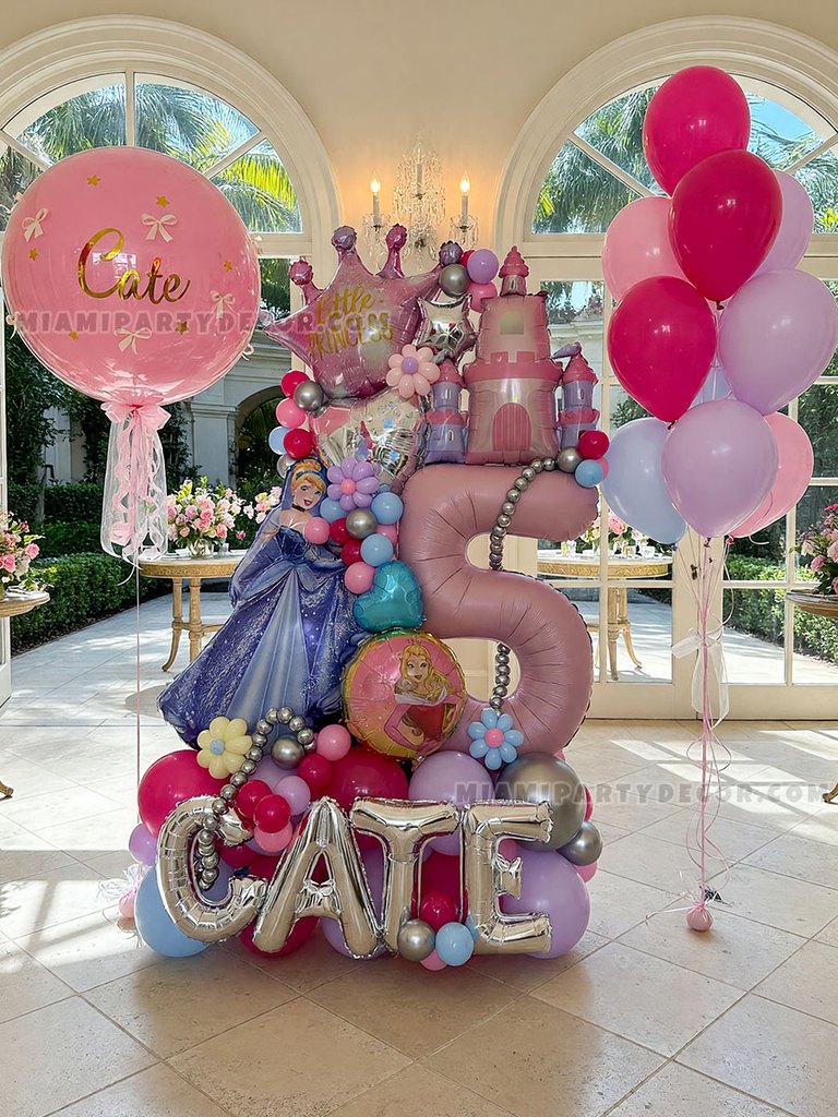 Princess Number Five Balloon Sculpture