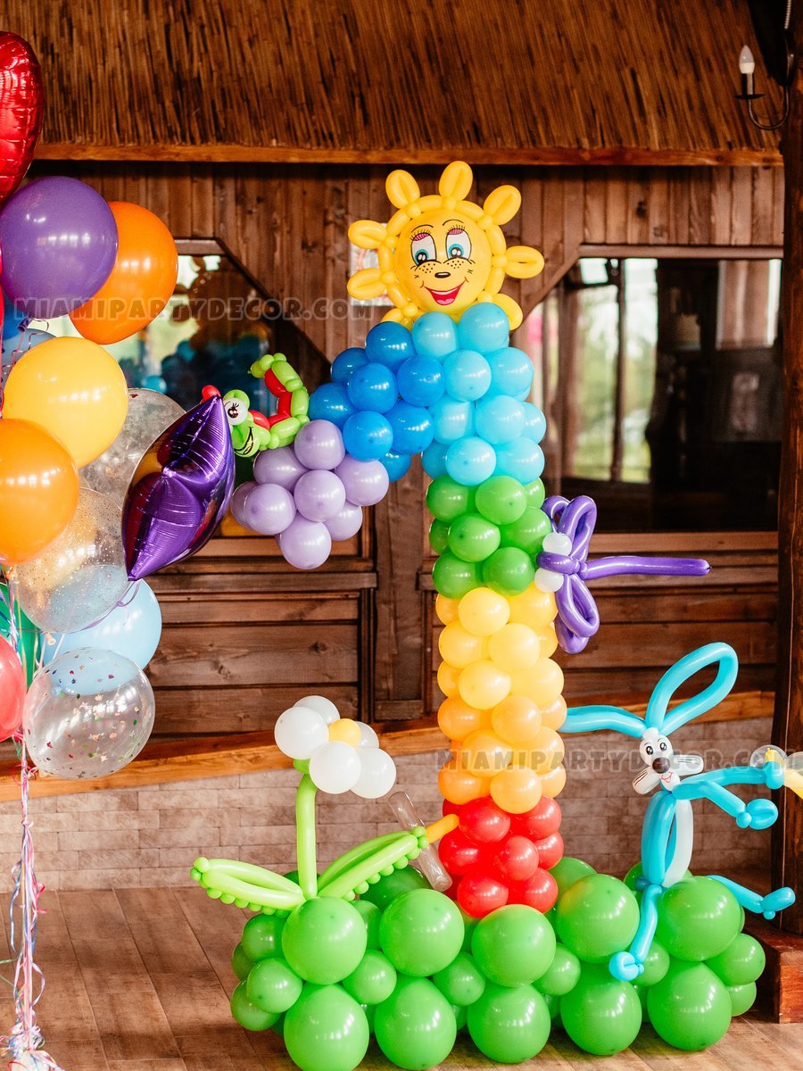 Olesia'S First Handmade Colorful Balloon Sculpture For Her Son'S Birthday