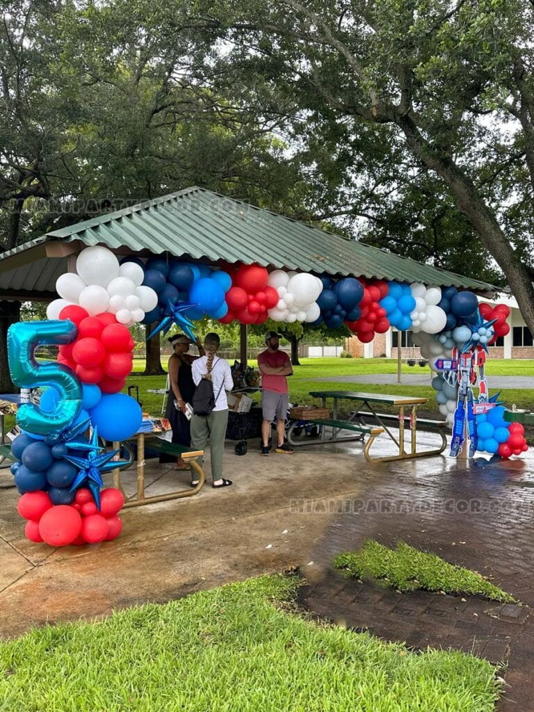 product balloon organic arch miami party decor 3 v