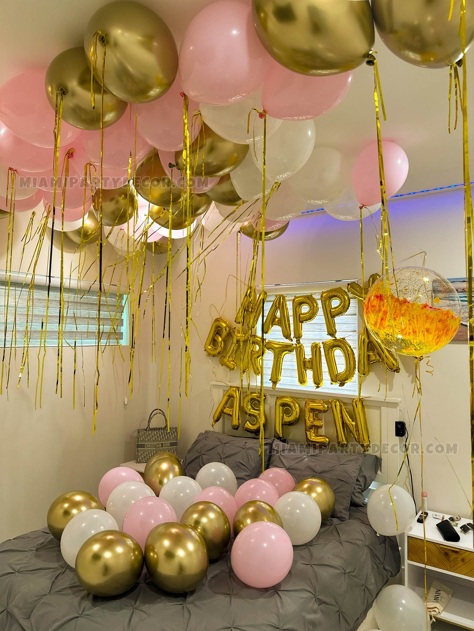 Bespoke Birthday Room Decoration - Miami Party Decor