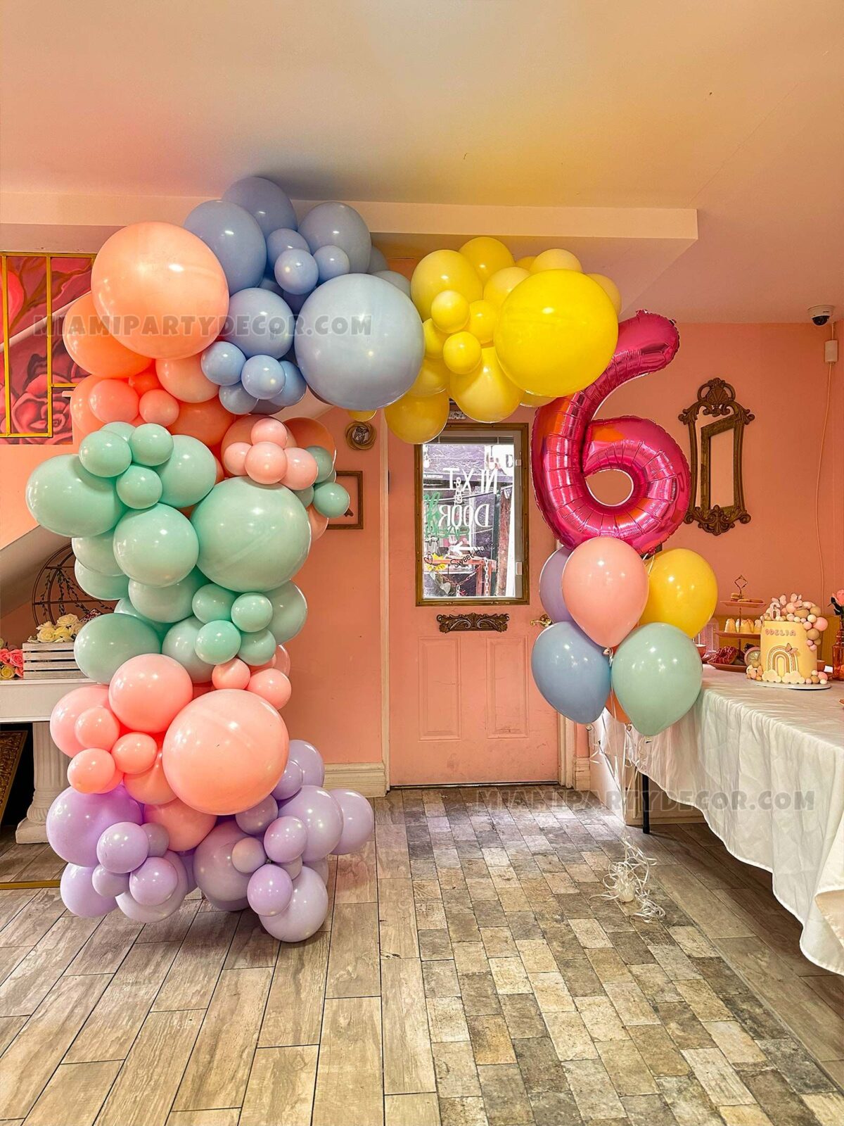 Baby Birthday Balloon Arch