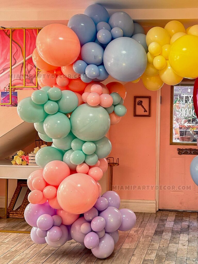 Baby Birthday Balloon Arch - Image 4