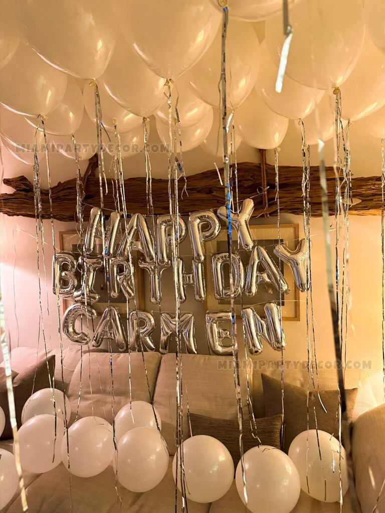 product festive elegance silver white balloons birthday decor miami party decor 3 v