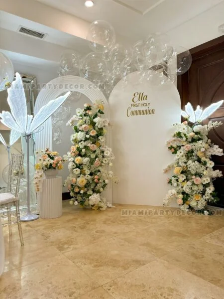 First Communion Decorations Backdrop