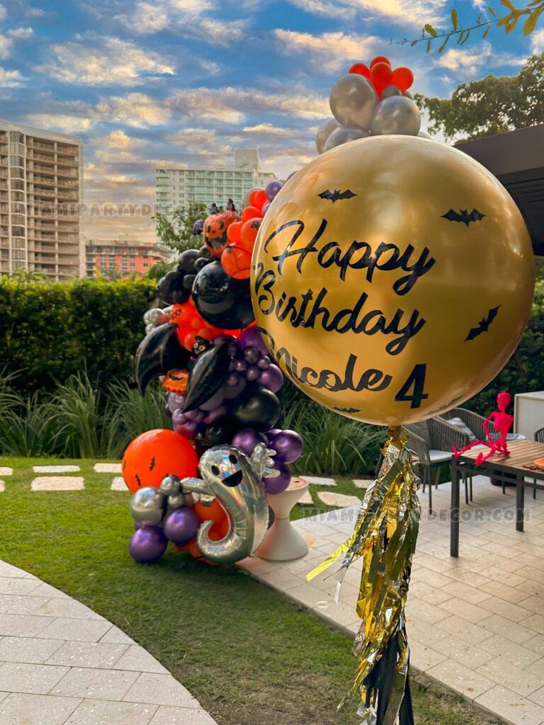 product halloween birthday balloon garland miami party decor 4 v