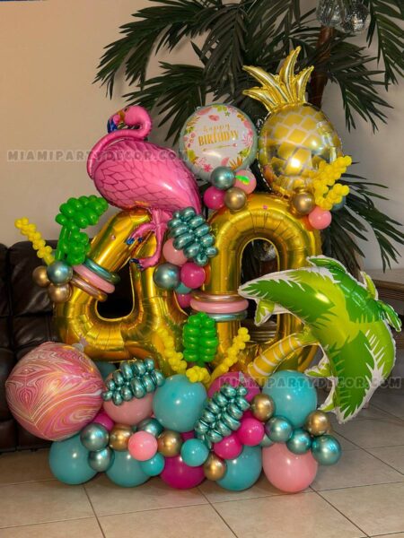 Happy Birthday Balloons Sculpture