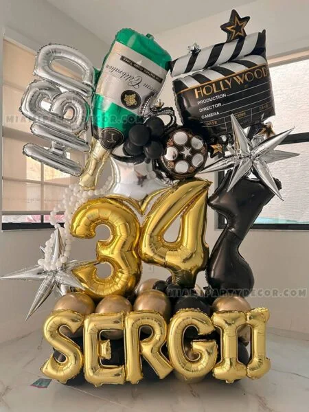 product_hbd-birthday-balloon-sculpture_miami-party-decor_1_v Birthday Balloon Bouquet