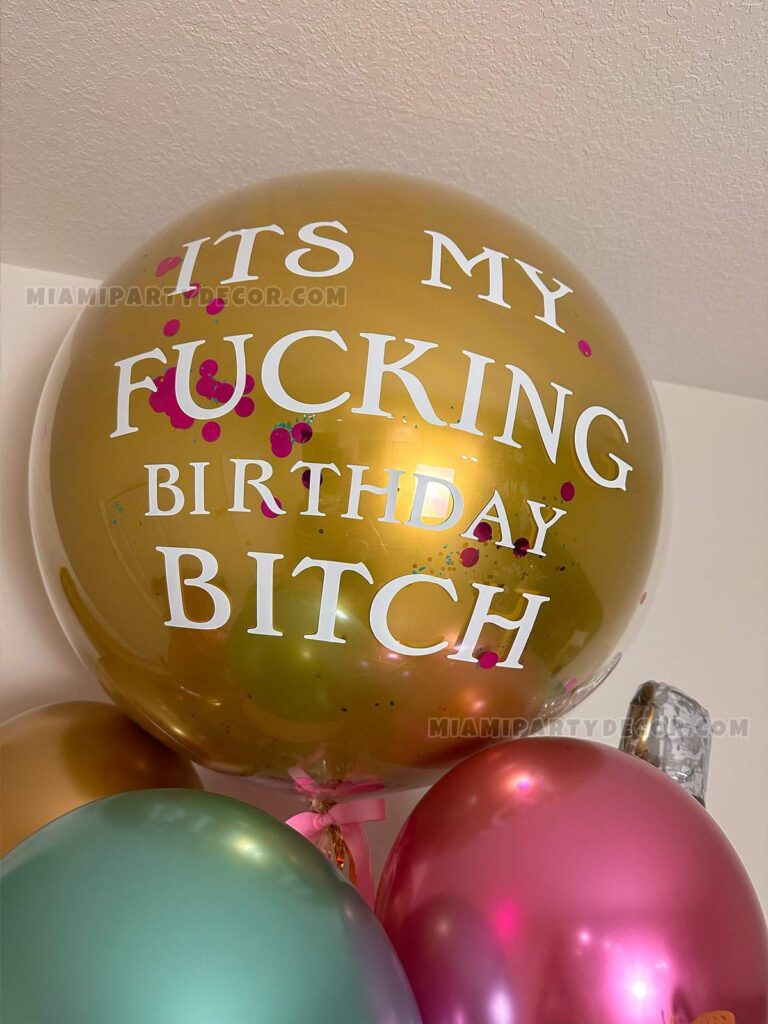 product its my b day btch surprise balloon box miami party decor 2 v