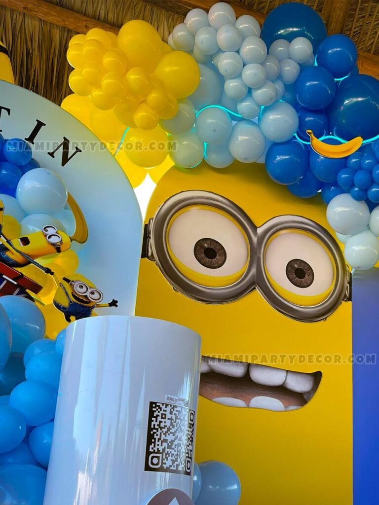 product joyful minion birthday decorations miami party decor 6 v