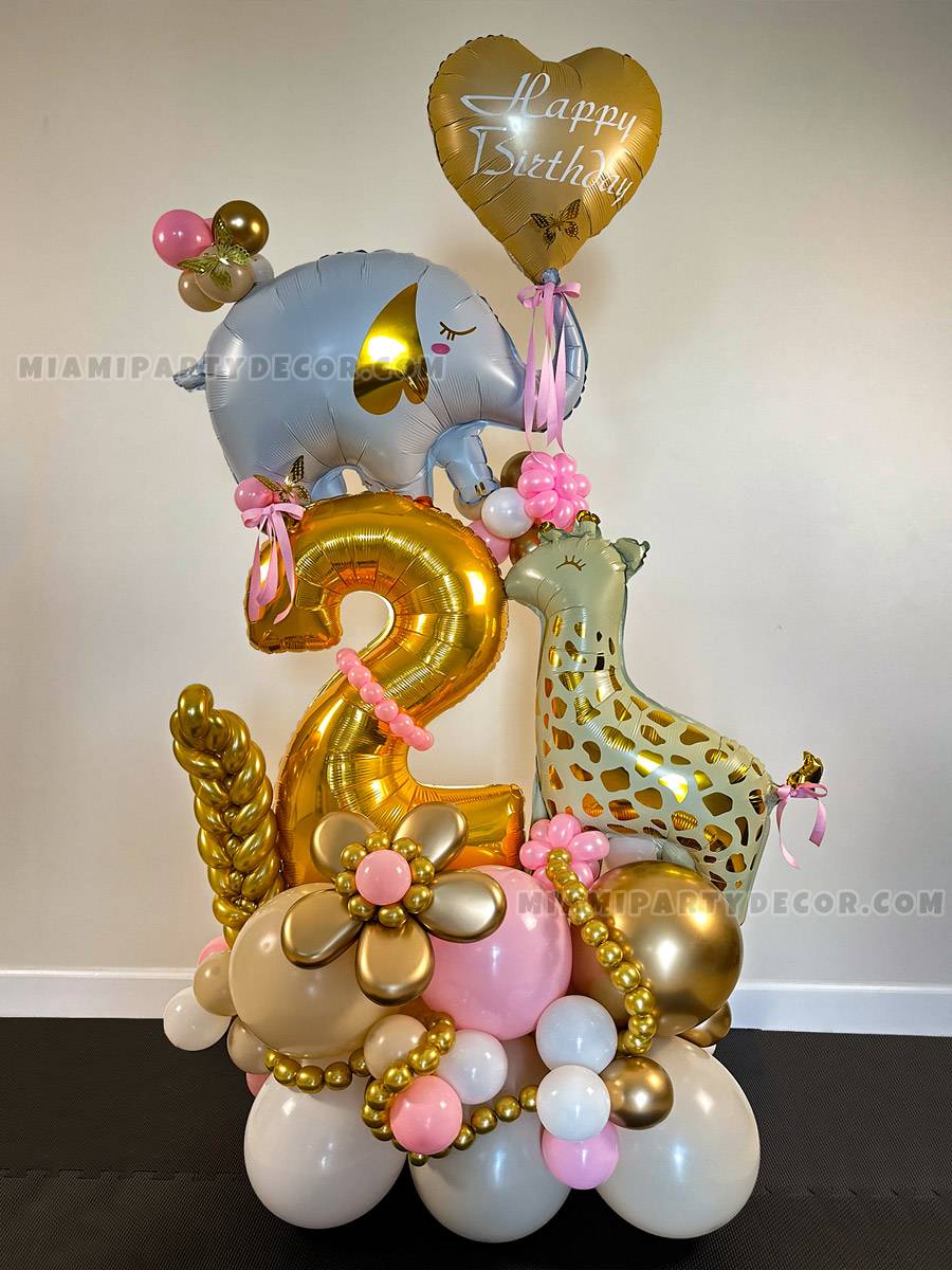 Jungle Balloon Animal Sculpture - Miami Party Decor