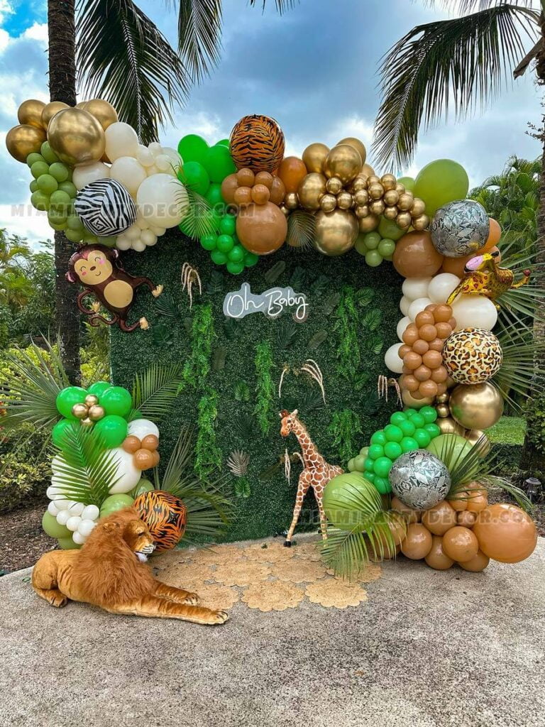 Jungle Safari Backdrop - Miami Party Decor