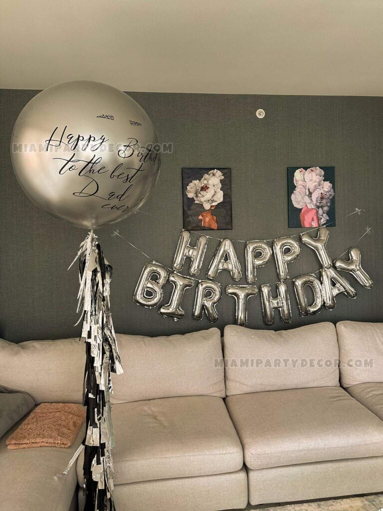 Happy Birthday Balloon Sign - Image 2