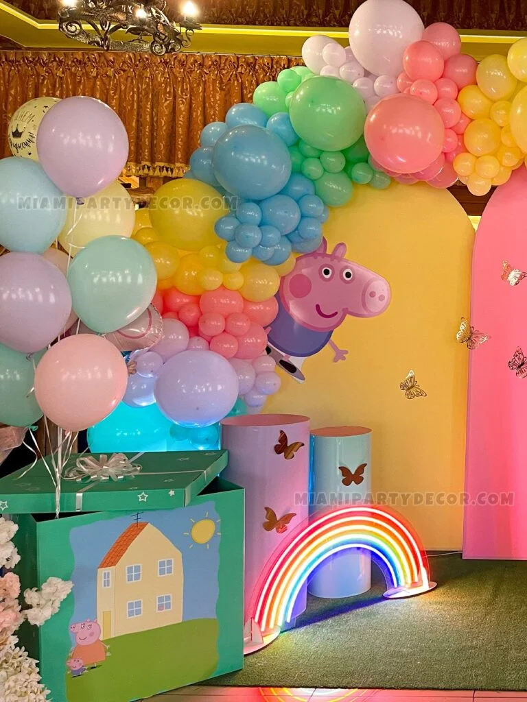 Peppa Pig Birthday Backdrop - Image 2