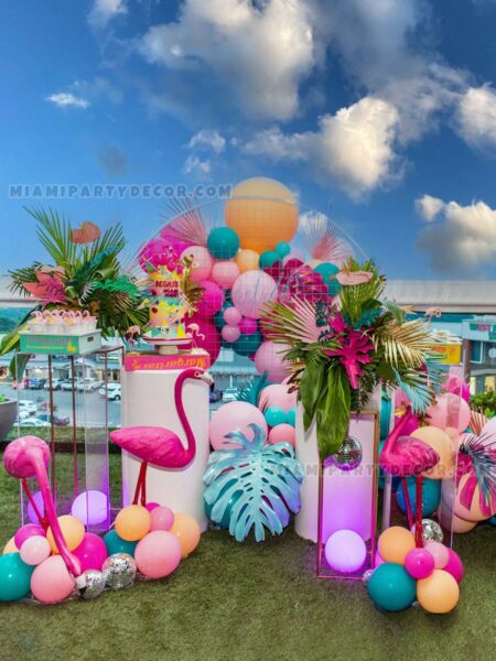 product_miami-vice-theme-party-b_miami-party-decor_1_v Miami Vice Theme Backdrop Setup