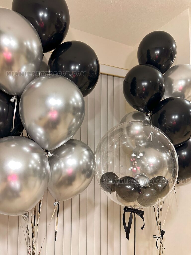 product monochrome elegance balloon bouquet miami party decor 3 v