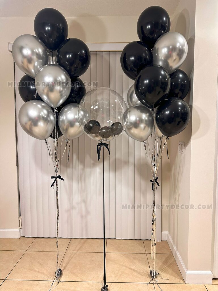 product monochrome elegance balloon bouquet miami party decor 4 v