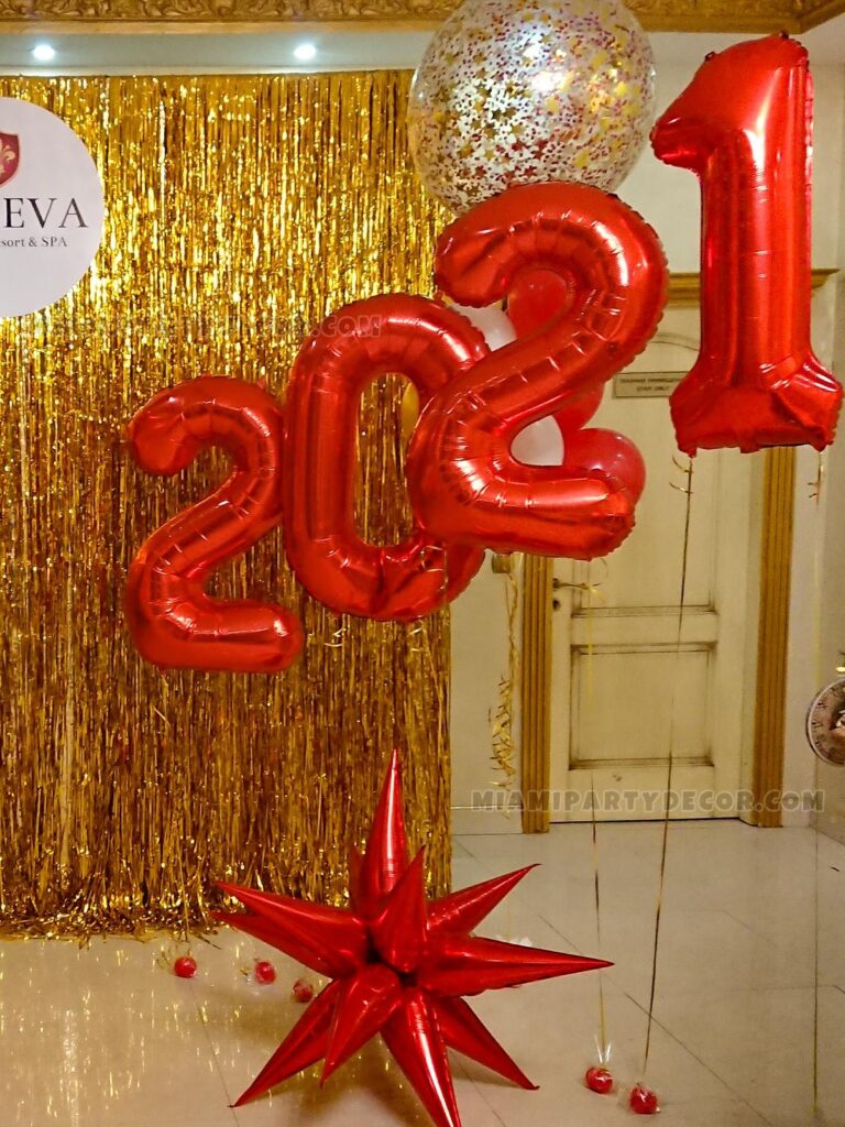 product new year decoration miami party decor 3 v