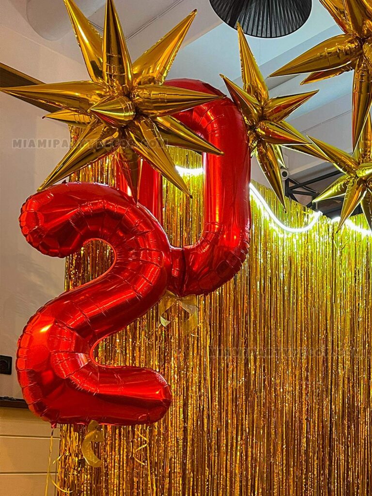 product new years decor foil wall miami party decor 2 v