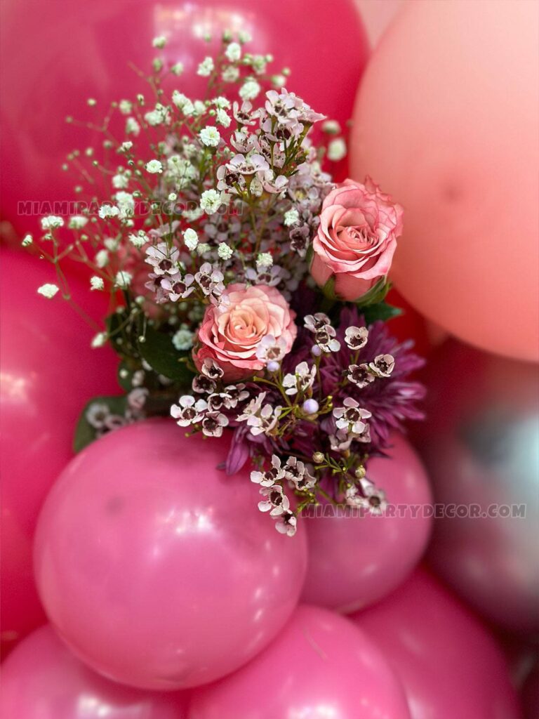 product pink balloon arch miami party decor 2 v