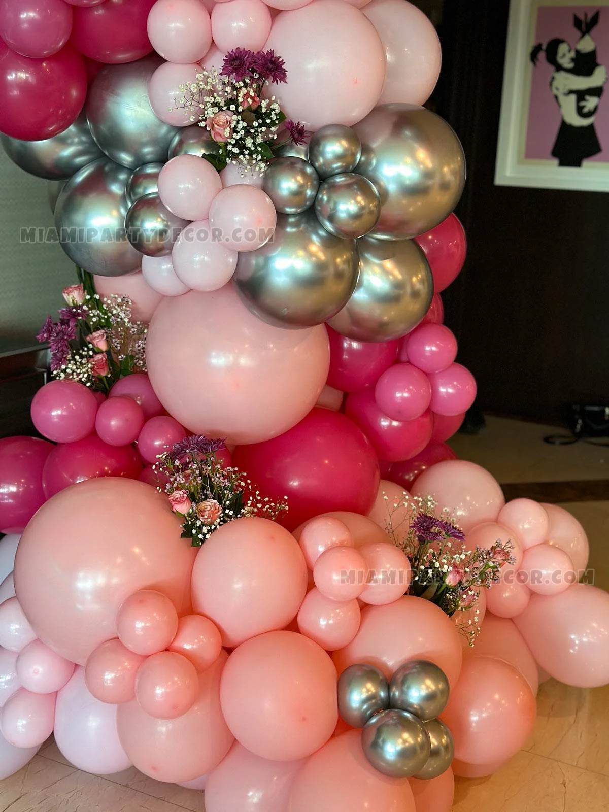 Pink Balloon Arch 3 Pink Balloon Arch - Image 3