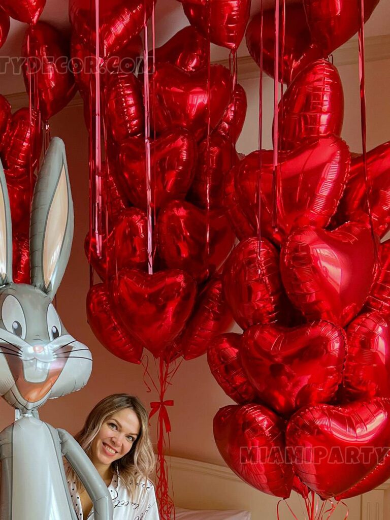 product rabbit valentines room decor miami party decor 3 v