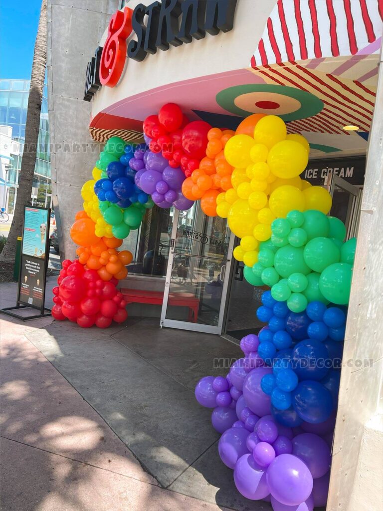 product rainbow balloon arch miami party decor 2 v