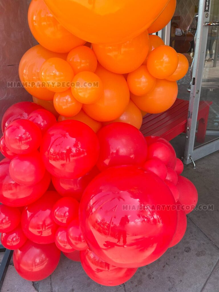 product rainbow balloon arch miami party decor 4 v