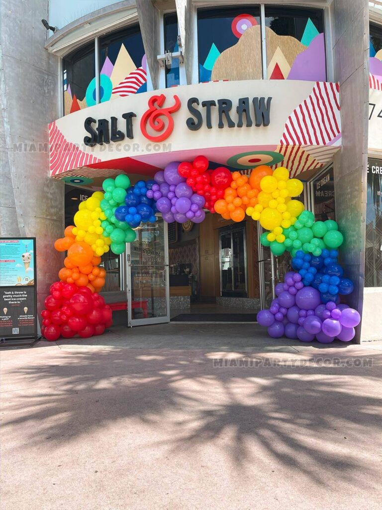 product rainbow balloon arch miami party decor 5 v