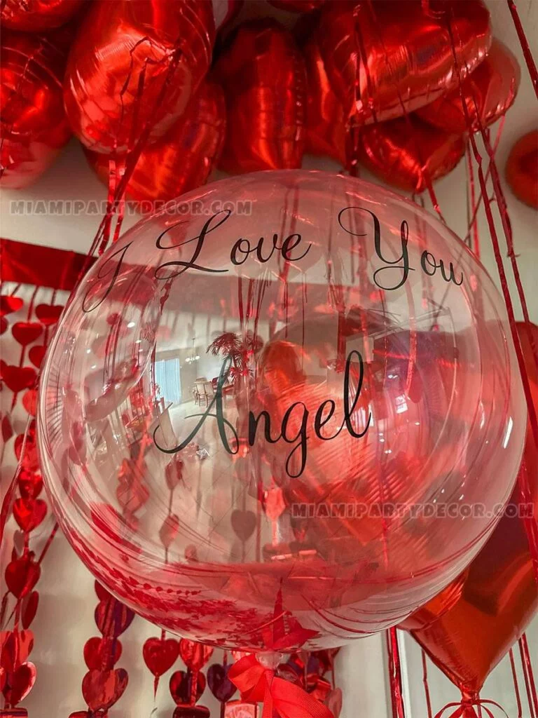 product romantic heart balloon setup miami party decor 4 v