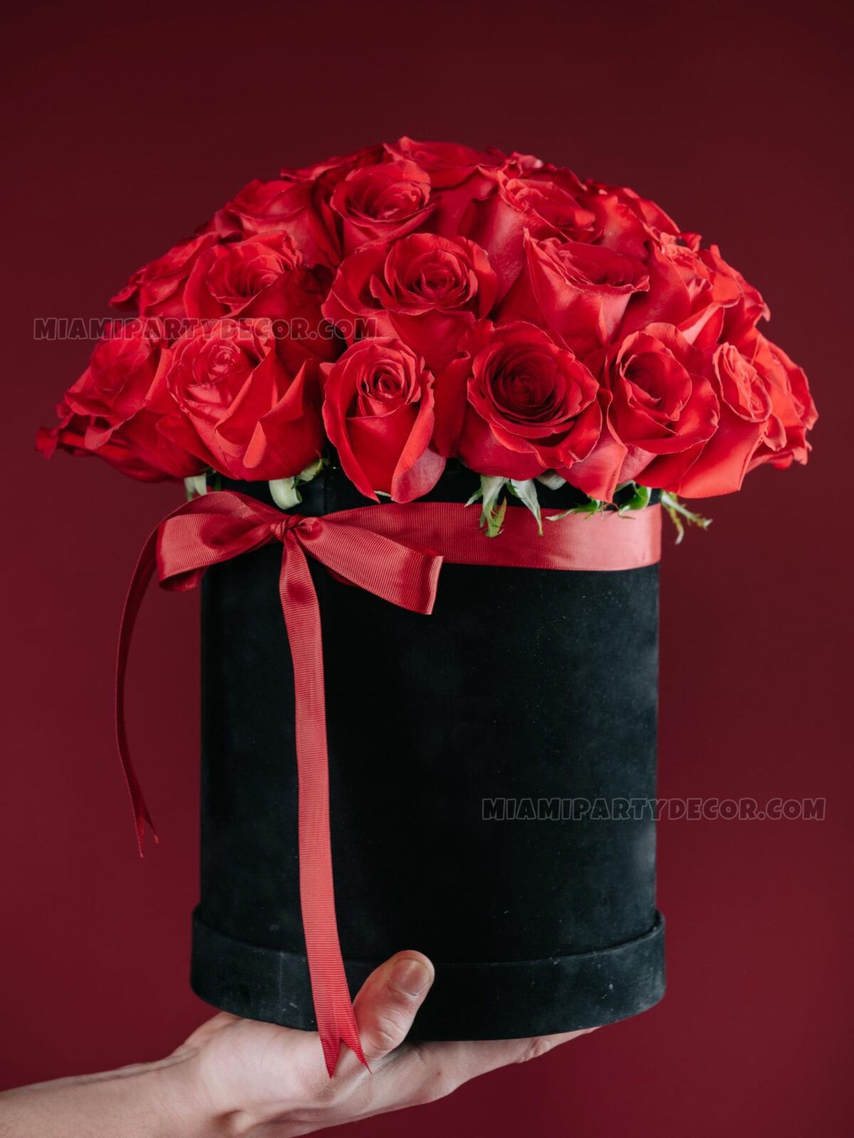 Black With Red Roses