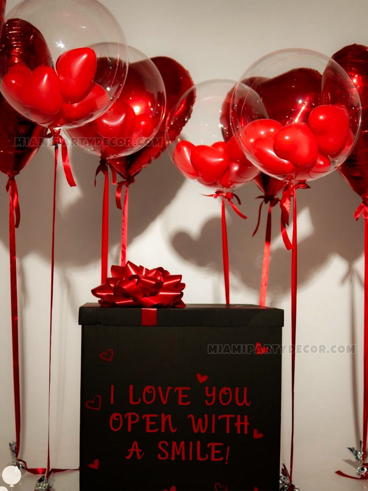 Gift Box With Balloons