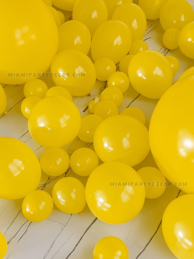 product sunny delight vibrant yellow balloons room decor miami party decor 3 v