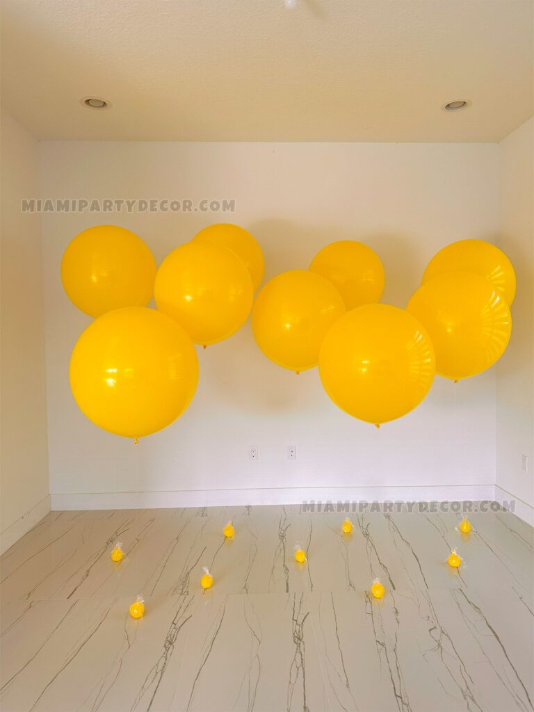 product sunny delight vibrant yellow balloons room decor miami party decor 4 v