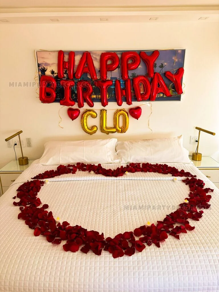 Happy Birthday Romantic Room Decoration - Image 2