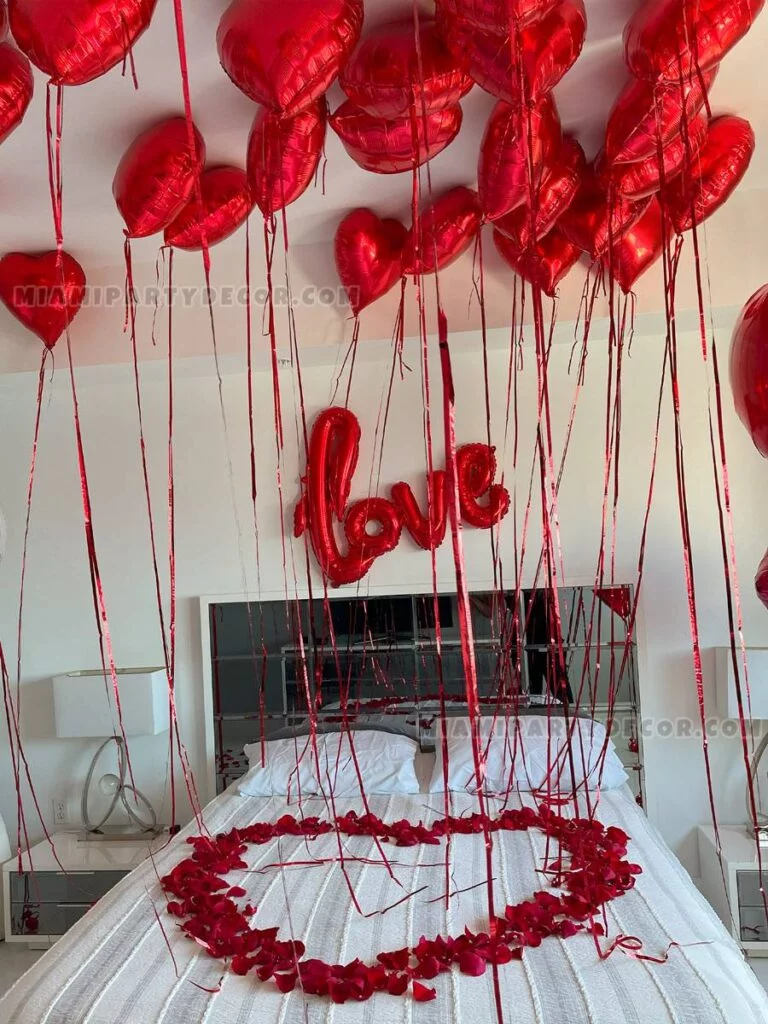 Surprise Romantic Room Decoration - Miami Party Decor