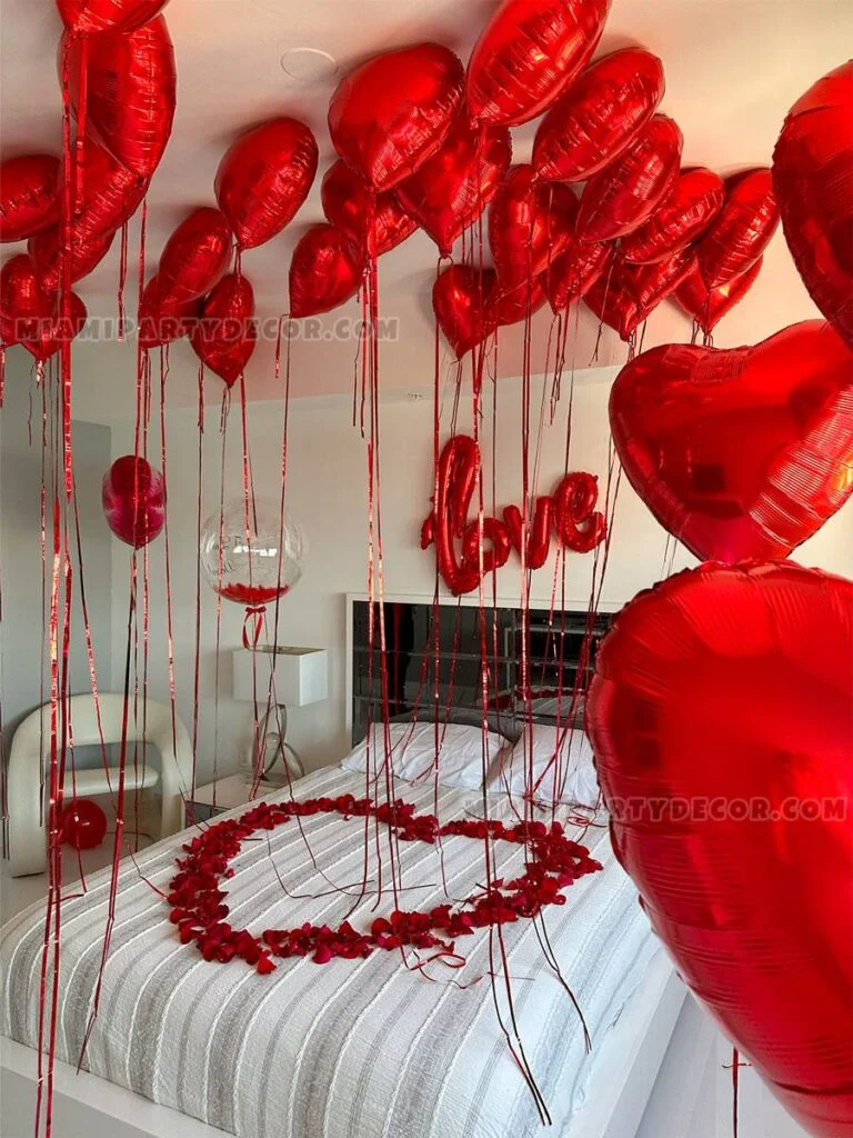 Surprise Romantic Room Decoration - Miami Party Decor