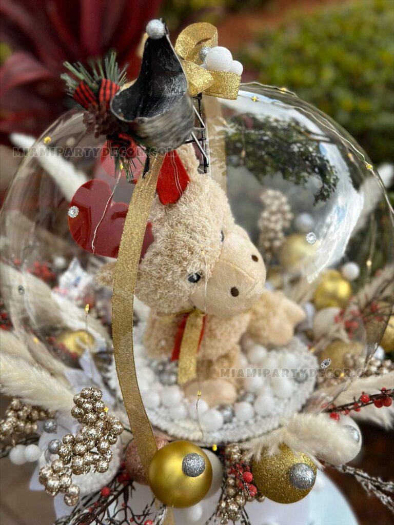 product teddy deer christmas stuffed balloon miami party decor 2 v
