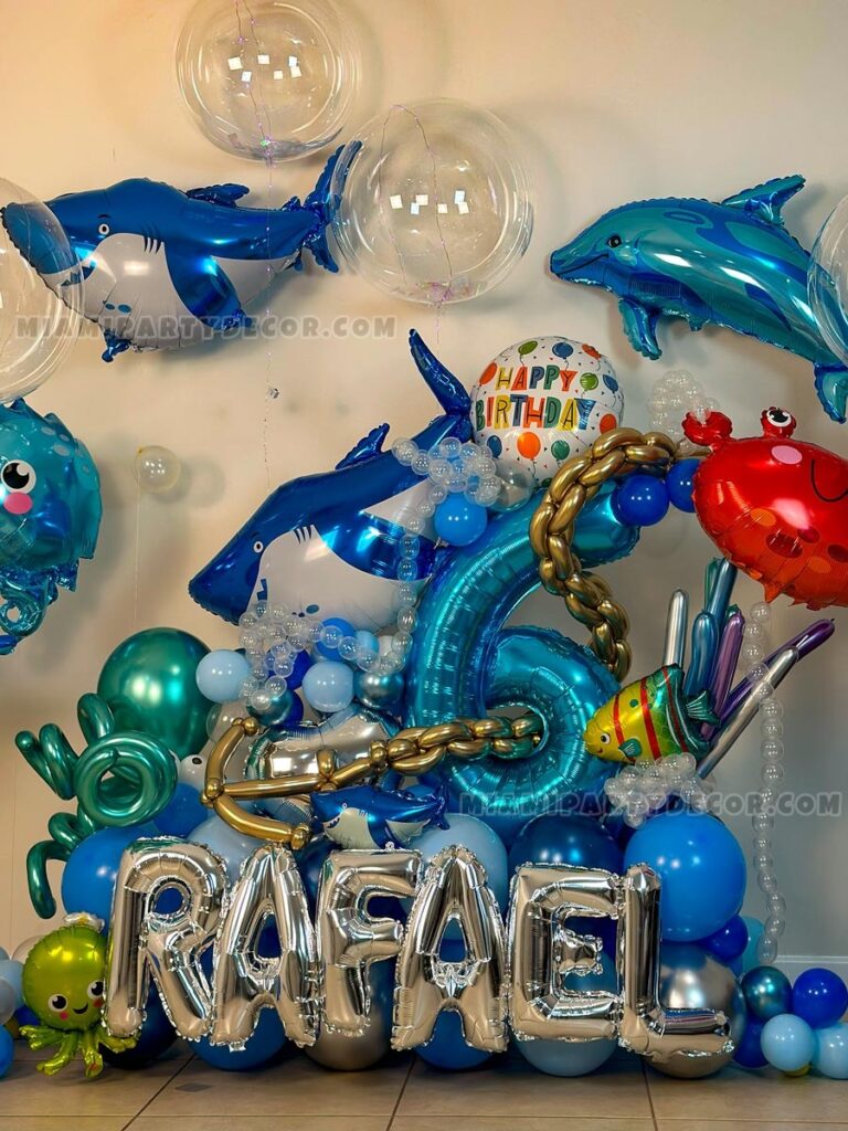 product under the sea balloon decor miami party decor 2 v