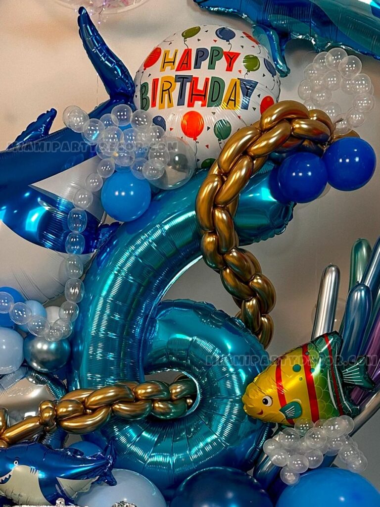 product under the sea balloon decor miami party decor 3 v