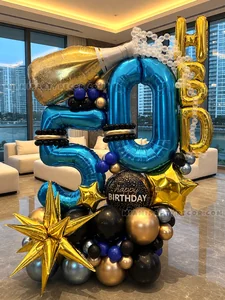 50th Birthday Balloon Number Sculpture