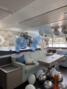 Blue Silver Yacht Balloon Setup gallery image 3