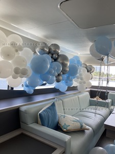 Blue Silver Yacht Balloon Setup gallery image 4