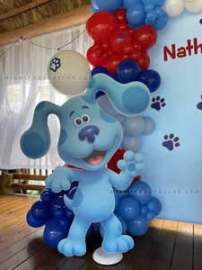 Blue's Clues First Birthday Backdrop Setup gallery image 4