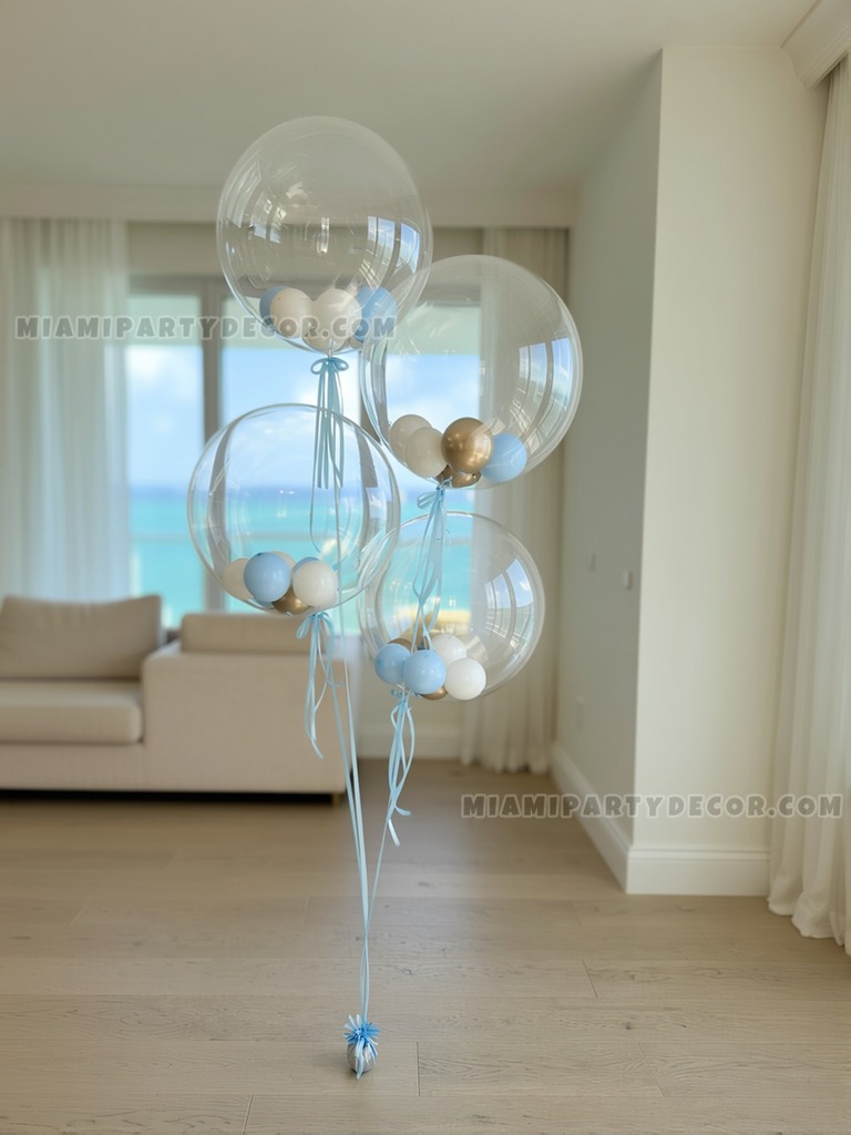 Clear Bobo Balloon Bouquet gallery image 2