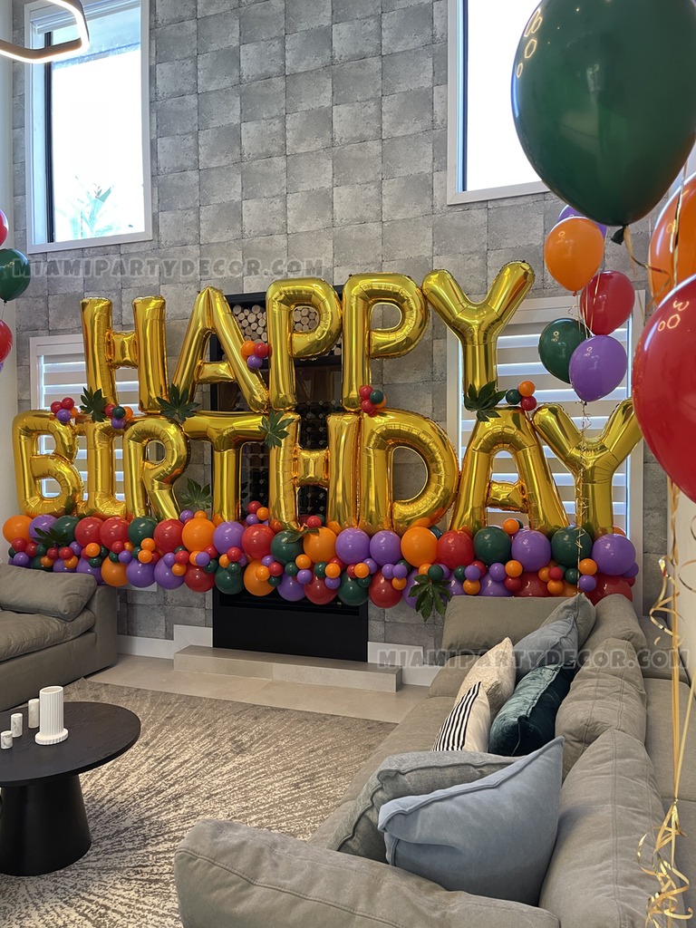 Happy Birthday Balloon Decor gallery image 2