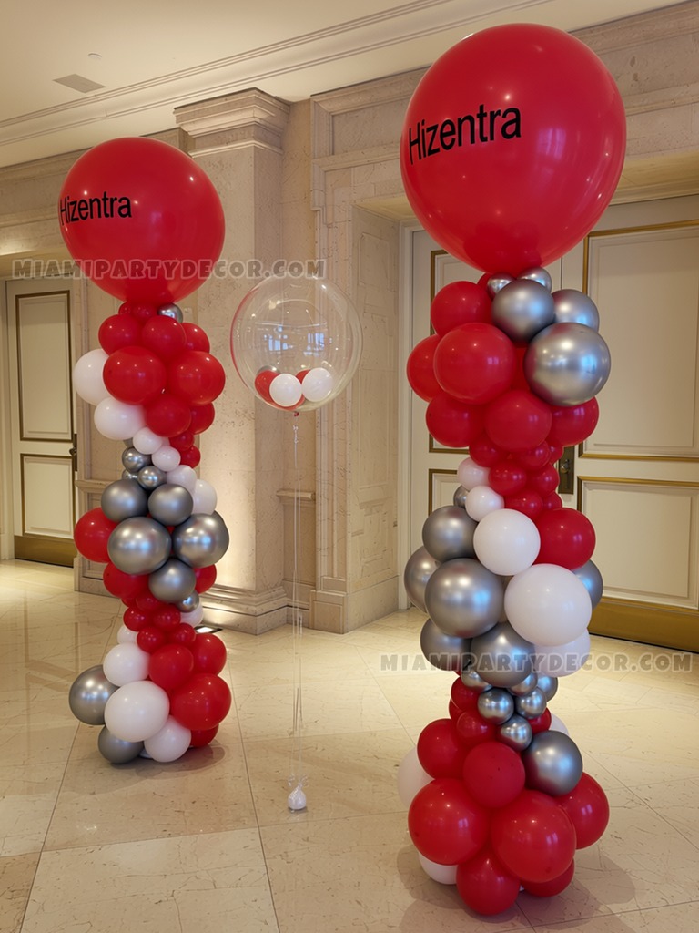 Hizentra Branded Balloon Column Setup gallery image 2