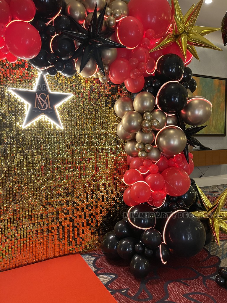 Hollywood Shimmer Backdrop Setup gallery image 5